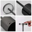 Candeeiro de Mesa LED com Sensor de Toque, Luminária de Mesa Recarregável, Cabeceira Ajustável, Luz Ambiente Criativa, Decoração do Quarto Bar, Simples, 3 Cores